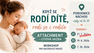 21. 5. 2026 ZRUŠENO: Seminář - Když se rodí dítě, rodí se i rodiče